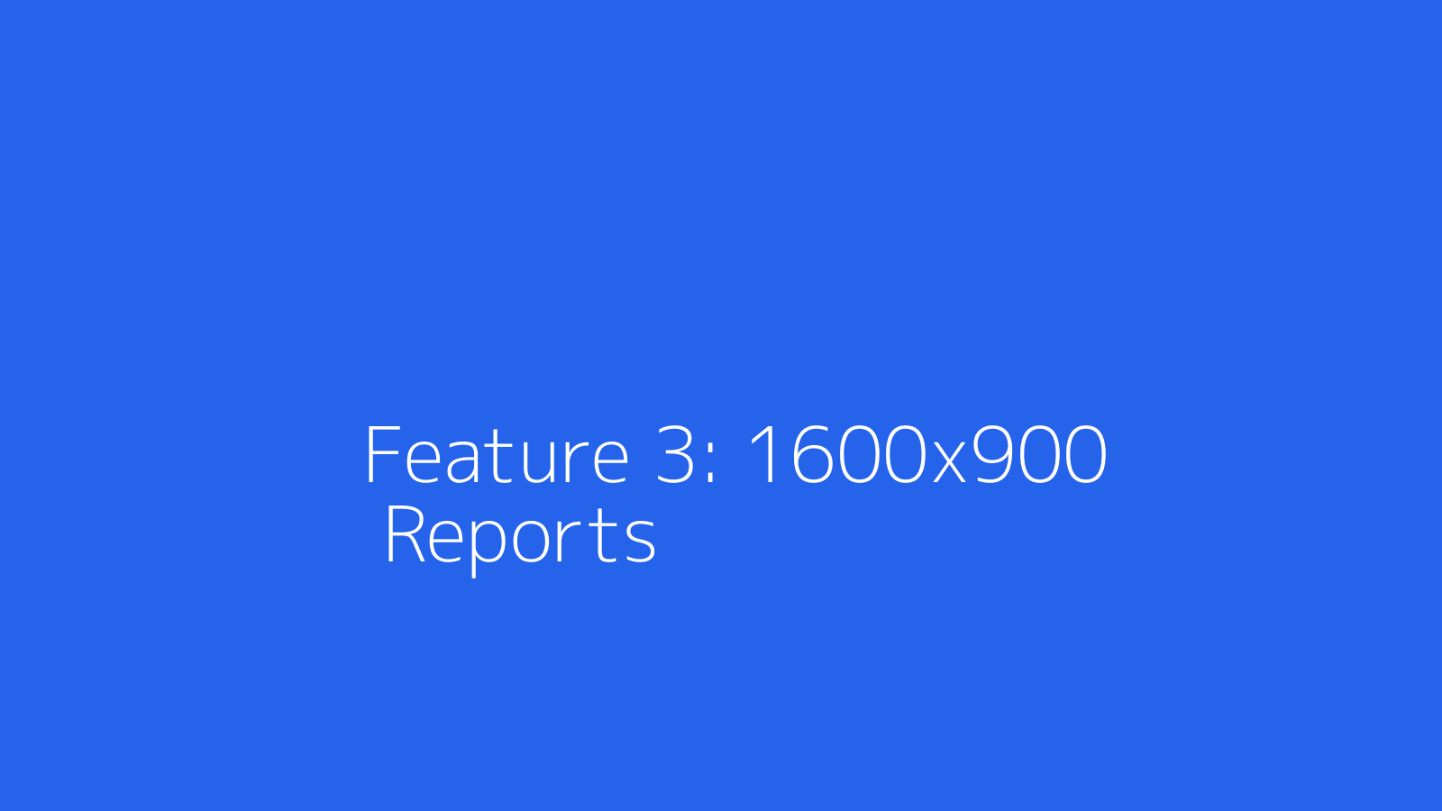 Automated Reports Screenshot